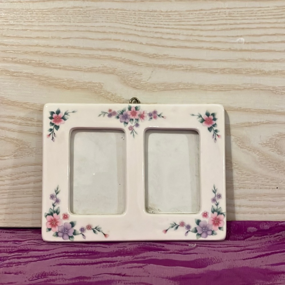 Floral Double Photo Frame
